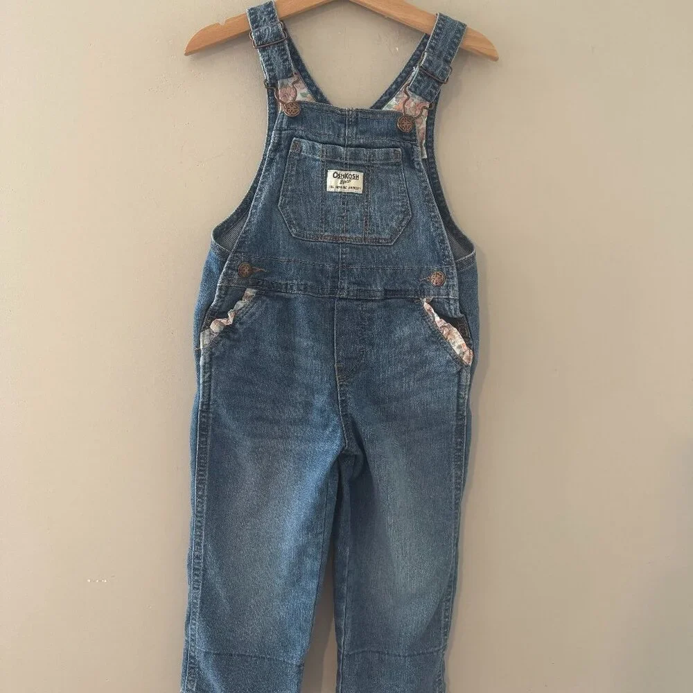 $15 ADD ON Osh Kosh denim overalls floral‎ Janie and Jack Zara Baby Gap